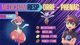 Medicham Respawn in Phenac Orre  Medichamite amp Mediling Drops Mega Medicham  PokeXgames [upl. by Bow]