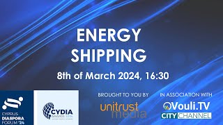 Energy  Shipping  Cyprus Diaspora Forum  0803 1630 [upl. by Baler]