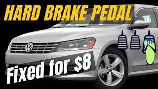 Hard Weak Brake Pedal DIY Fix VW Golf Jetta Passat CC [upl. by Etna577]