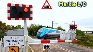 Soon to be permanently closed Markle Level Crossing East Lothian [upl. by Auqinu306]