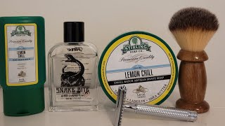 Wet shaving Lather turtorial with Stiling Glacial Lemon Chill shaving soap [upl. by Lowrie]