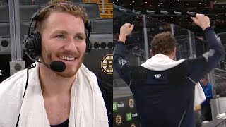 quotWere a very determined groupquot  Tkachuk Postgame TNT Interview [upl. by Ahsakat]