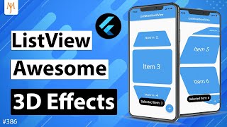 Flutter Tutorial  Awesome 3D ListView Scrolling  ListWheelScrollView  3D Rotating Card List [upl. by Idet573]