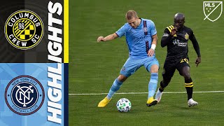 Columbus Crew SC vs New York City FC  October 18 2020  MLS Highlights [upl. by Anyt]