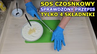 Jak zrobić Sos Czosnkowy Tylko 4 składniki PROSTY PRZEPIS Czosnek przepisy Kuchnia Ogrodnika [upl. by Kacerek]