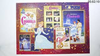 Trefl Puzzle 13500piece Golden Age of Disney  part 69 Cinderella  jigsaw puzzle timelapse [upl. by Embry]