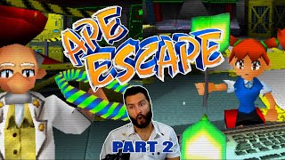 Ape Escape  First Playthrough  Part 2 [upl. by Aicener]