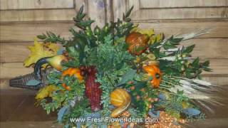 How to Make a Flower Arrangement in a Cornucopia [upl. by Sirad]