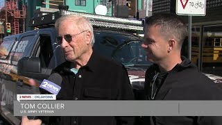 Chief Meteorologist Mike Collier drives in Veterans Day Parade with his dad [upl. by Ecila]