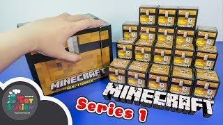 Mở 18 rương Minecraft chest series 1 tìm thấy nhân vật vàng GOLD ToyStation 227 [upl. by Atsira894]