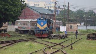 12 in 1  Most crowdy area train video  Bangladesh Railway diesel locomotives [upl. by Skelly]