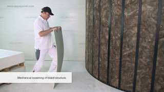 Curved Constructions with Knauf AQUAPANEL® Cement Board Indoor [upl. by Bayard480]