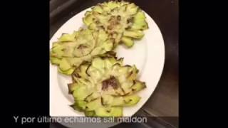 Receta Alcachofas a la plancha [upl. by Ellehs973]