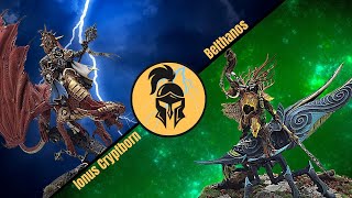 Age of Sigmar Battle Report Dawnbringers 3 Call of the Hunt Ionus Cryptborn vs Belthanos [upl. by Hpejsoj]