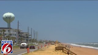 A1A seawalls under construction to protect roads [upl. by Elburr]