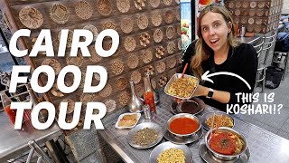 Americans eat KOSHARI for the First Time in Cairo Egypt [upl. by Hodosh]