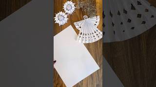 DIY Papierengel aus DINA4Blatt Weihnachtsdeko in Minuten 🎄 [upl. by Tonia506]