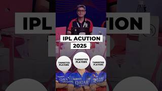 RCB Targeted Players in IPL Auction 2025 shorts rcbfans viratkohli viratkohlircb cricket [upl. by Yevre]