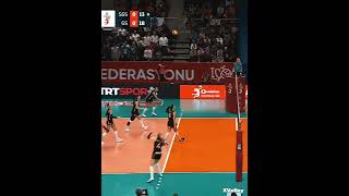 Surprise Shoulder Point by İlkin Aydın🤭 volleyball [upl. by Eenwat]