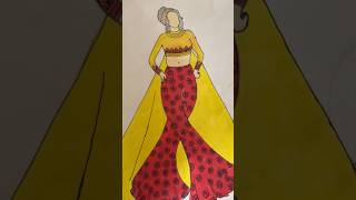 Western drees design  Gyani Arts art doms dressdesign artist [upl. by Irolam533]