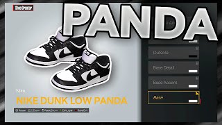 HOW TO MAKE Nike Dunk Low quotPandaquot IN NBA 2K24 NBA 2K24 Shoe Creator [upl. by Faubion]