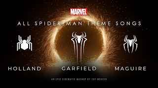 Every Universe SpiderMan Theme  The Tribute Mashup Soundtrack [upl. by Felicia716]