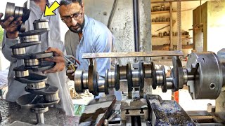 How To Repair Broken Crankshaft  Rebuilding amp Welding a Broken Crankshaft  Amazing Mechanics [upl. by Clayborne]