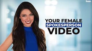 I will create a female spokesperson video 2024 [upl. by Otilesoj63]