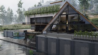 Once Human Modern Minimalist House SpeedBuild  Base Design [upl. by Ahcire534]