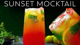 Sunset Mocktail Recipe  Sunrise Mocktail Summer Drink  Refreshing Watermelon amp Orange Mocktail [upl. by Ennylcaj]