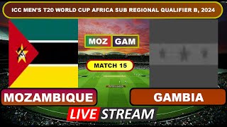 Live  MOZ vs GAM Live Cricket Score amp Commentary [upl. by Leonardi]