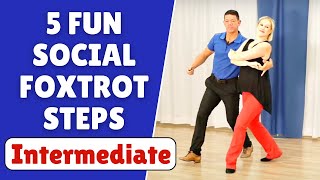 5 American Social Foxtrot Moves Intermediate [upl. by Loretta]