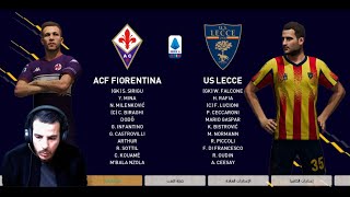 acf fiorentina vs us lecce serie a live PES 2021 PATCH 2024 GLITZO [upl. by Enehpets287]