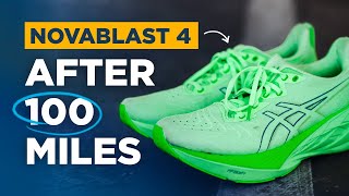 ASICS Novablast 4 After 100 Miles  Durability Test [upl. by Ailet]