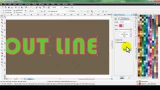 Cara Mewarnai Outline Atau Garis Tepi di CorelDRAW [upl. by Eiliak374]