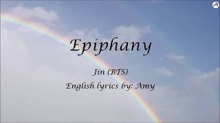 Epiphany  English KARAOKE Piano Instrumental  Jin BTS [upl. by Otreblig]