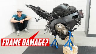 Out With The Damaged Parts On My Wrecked 2018 Honda CBR 1000RR Part 3 [upl. by Eckblad]