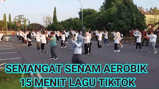 SEMANGAT SENAM AEROBIK 15 MENIT LAGU TIK TOK [upl. by Thormora]