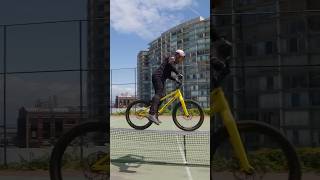 the umpire watching this 🤨 DannyMacAskill tennis mtb bike [upl. by Lauren]