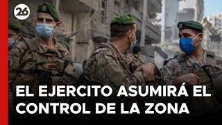 MEDIO ORIENTE  Militares libaneses se despliegan al sur del país  26Global [upl. by Mariel]