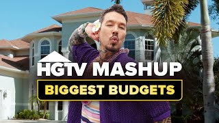 Binge 2 Hours of the BIGGEST House Hunting Budgets  HGTV [upl. by Pisano]