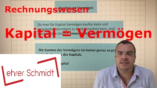 Kapital und Vermögen  Rechnungswesen  Lehrerschmidt [upl. by Anayrb]