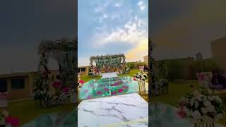 Day Wedding Farm Decoration weddingcatering wedding food decoration videos shorts love [upl. by Dloreh]