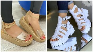 40 HERMOSOS CALZADOS DE MODA 2024 CASUALES Los SANDALIAS en TENDENCIA [upl. by Bast]