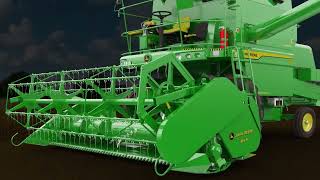 John deere w70 power pro 2023 model combine [upl. by Annahsirhc]