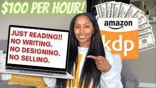 Website Paying 100 Per Hour For Reading Amazon KDP Books Make Money Online 2022  WFH Side Hustles [upl. by Nirmak]