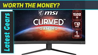 MSI G27C4 E2 27quot Gaming Monitor Review  170Hz 1ms FreeSync Premium [upl. by Inavihs27]