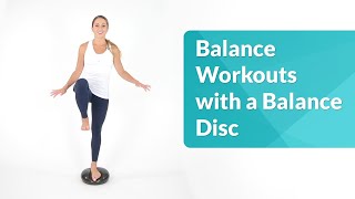 5Minute Better Balance Workout  Using a Balance Disc [upl. by Toblat]