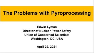 The Problems with Pyroprocessing [upl. by Nevek]