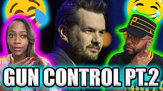 Jim Jefferies Gun Control Pt2 FUNNY BLACK COUPLE REACTS [upl. by Ahsitul]